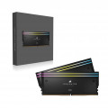 Ram CORSAIR DOMINATOR® TITANIUM RGB 64GB (2x32GB) DDR5 DRAM 6000MT/s CL30 Intel XMP Memory Kit — Black